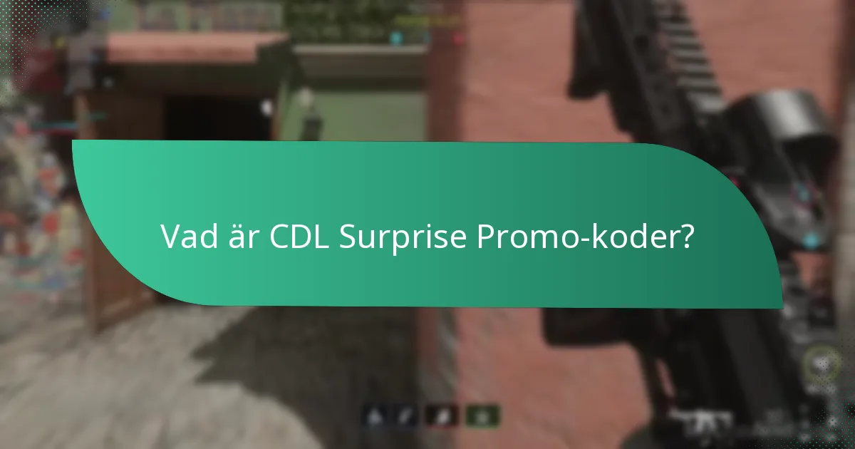 Vilka är de dolda belöningarna kopplade till CDL Surprise Promo-koder?