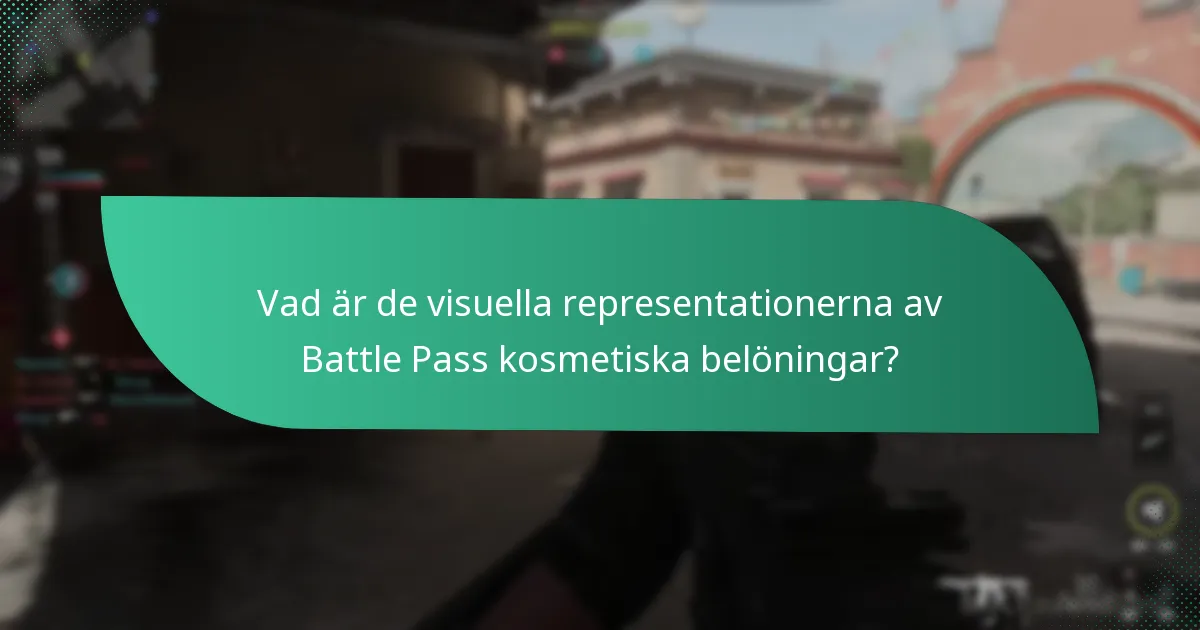 Vad är de visuella representationerna av Battle Pass kosmetiska belöningar?