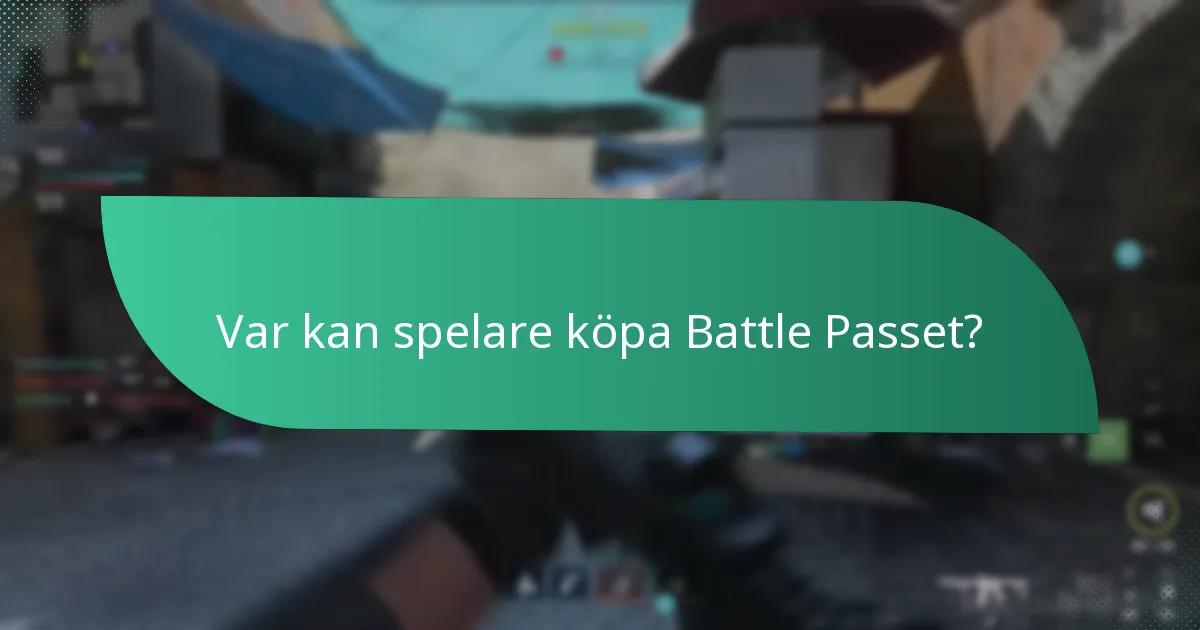 Var kan spelare köpa Battle Passet?